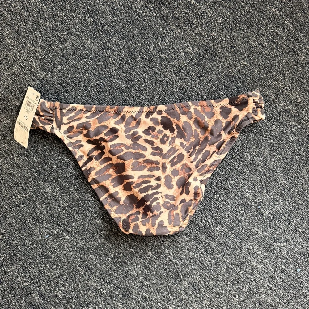 Natural Beach Cheetah Swimsuit Bottoms New Women’s Size XS Bar lll